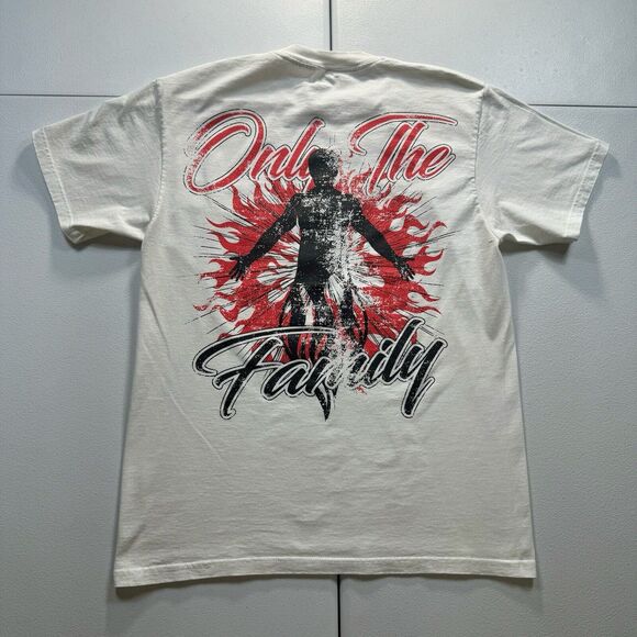 OTF Lil Durk Only The Family T-Shirt Men’s M White Rap Hip Hop Short Sleeve USA - Picture 1 of 7